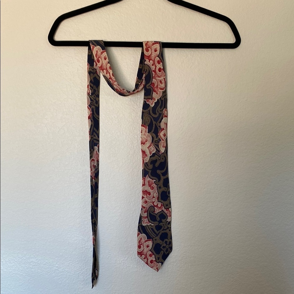 Christian Dior Monsier silk neck tie paisley